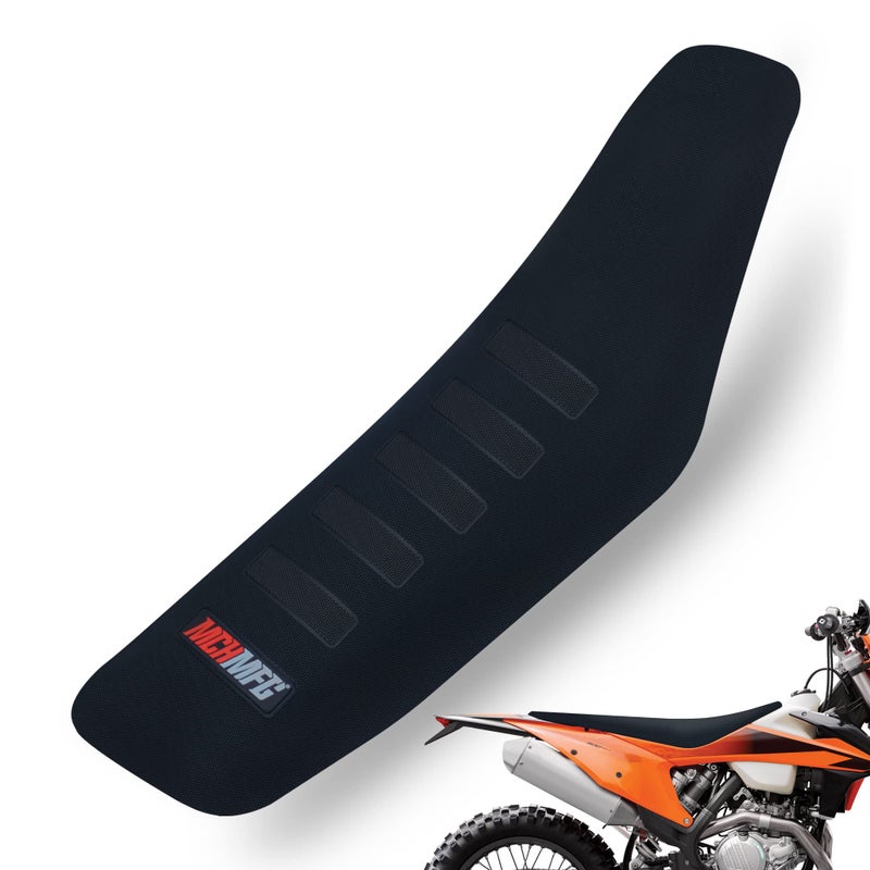 MCHMFG Universal Gripper Soft Seat Cover for All Bike Dirt Motorcycle MX Cross Enduro (Black) - Image 1
